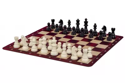 Szachownica zwijana nr 6 (51 cm), antypoślizgowy spód MAHOGANY